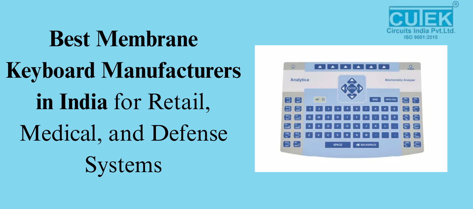 Cutek Membrane Keyboard for Retail POS Systems